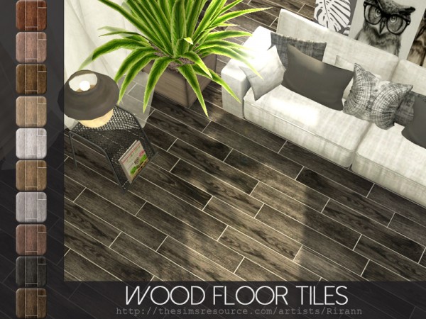  The Sims Resource: Wood Floor Tiles by Rirann