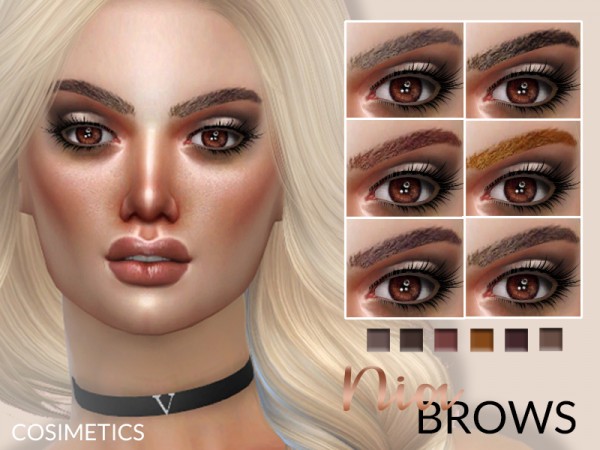  The Sims Resource: Nia Brows by cosimetics