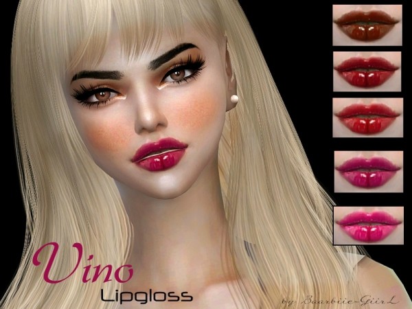  The Sims Resource: Vino Lipgloss by Baarbiie GiirL