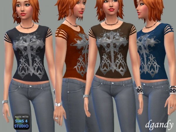  The Sims Resource: Celtic Art T Shirt by dgandy