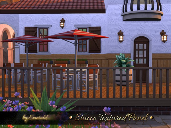  The Sims Resource: Stucco Textured Panel by emerald