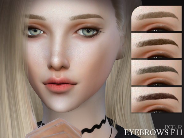  The Sims Resource: Eyebrows F11 by Bobur