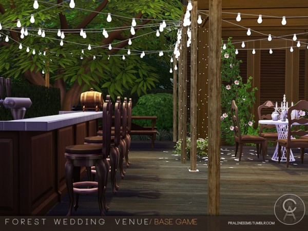  The Sims Resource: Forest Wedding Venue by Pralinesims