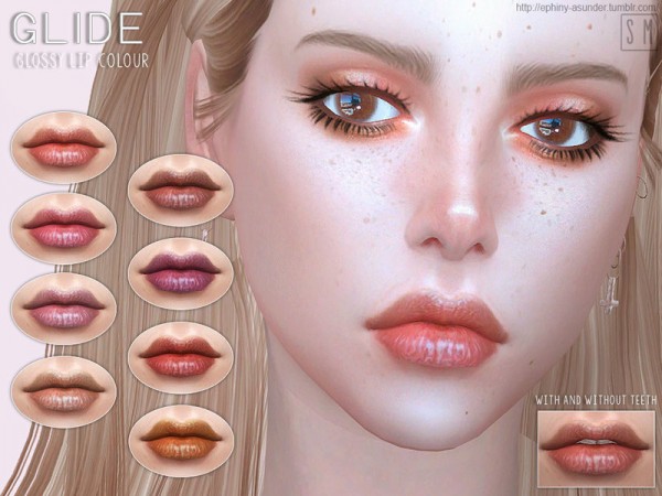  The Sims Resource: Glide   Lip Colour by Screaming Mustard