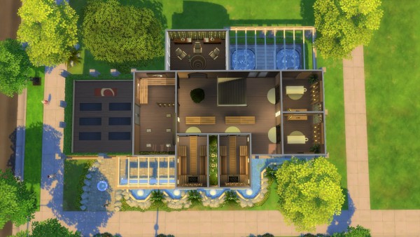  Mod The Sims: Serenity Relax Spa   No CC by bradybrad7