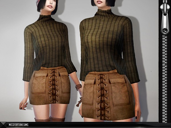  The Sims Resource: Serena Skirt by MissFortune