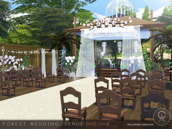  The Sims Resource: Forest Wedding Venue by Pralinesims