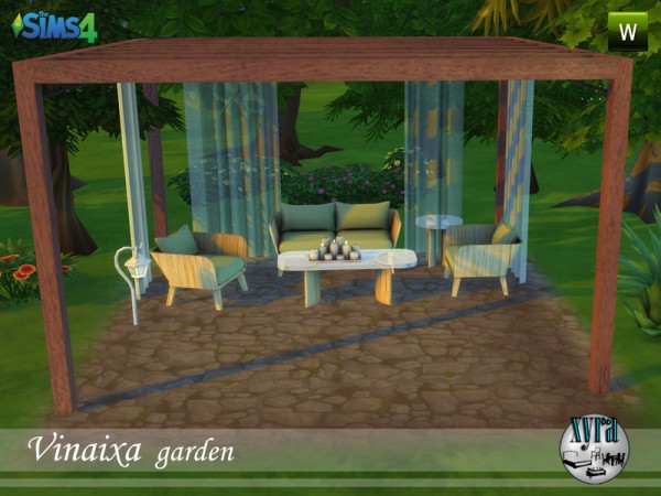  The Sims Resource: Vinaixa garden set by xyra