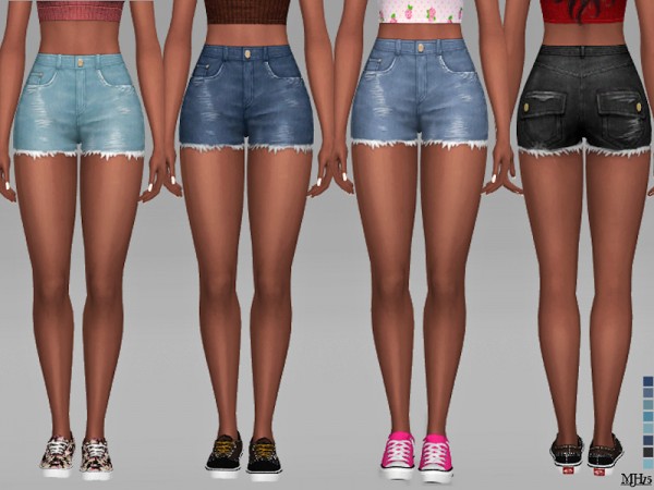  The Sims Resource: Eloni Shorts by Margeh 75