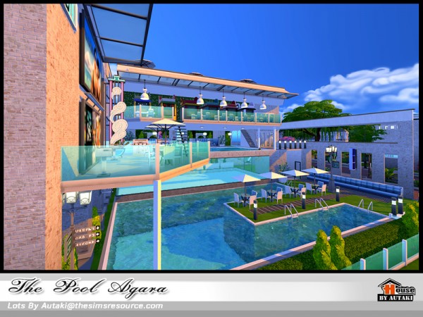  The Sims Resource: The Pool Agala house by Autaki