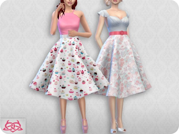  The Sims Resource: Vintage Basic skirt 2 recolor 4 by Colores Urbanos