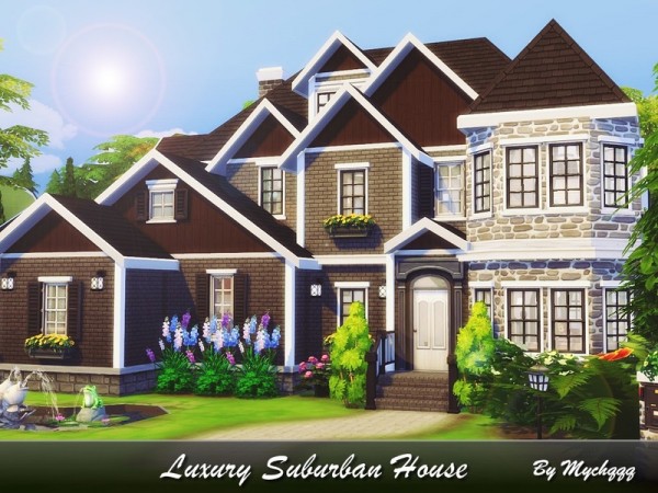  The Sims Resource: Luxury Suburban House by MychQQQ