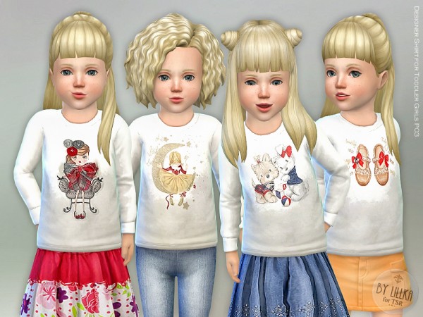  The Sims Resource: Designer Shirt for Toddler Girls P03 by lillka