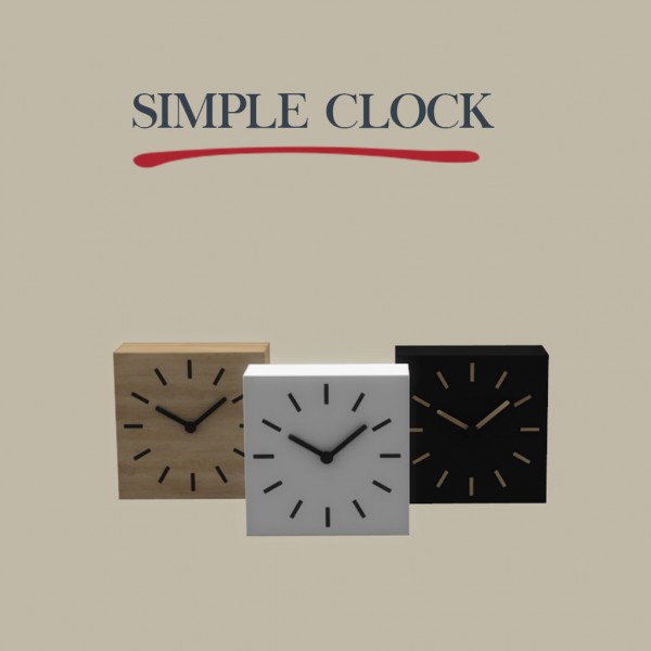  Leo 4 Sims: Simple clock