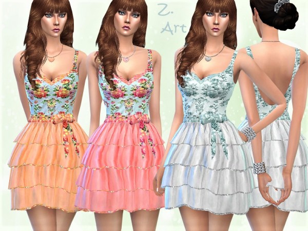  The Sims Resource: VintageZ. dress 10 by Zuckerschnute20