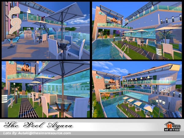  The Sims Resource: The Pool Agala house by Autaki