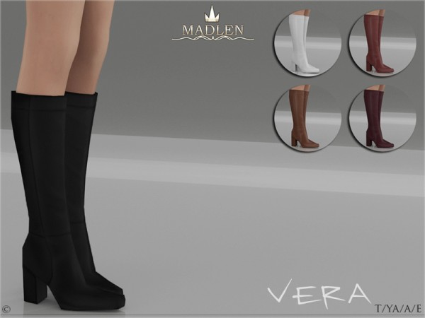  The Sims Resource: Madlen Vera Boots by MJ95