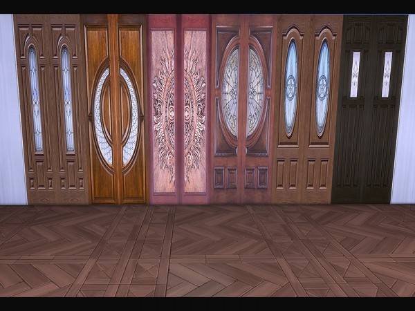  The Sims Resource: Wooden Panel Variety by Ineliz