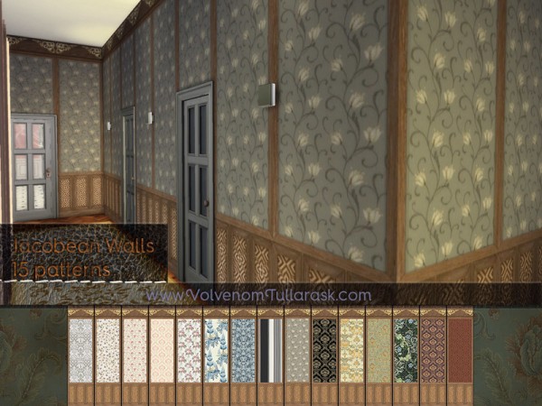  The Sims Resource: Wentworth Light Wood Walls by Volvenom