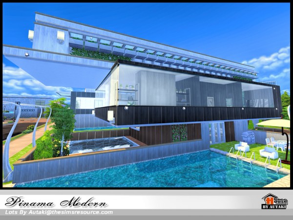  The Sims Resource: Pinama Modern house by Autaki