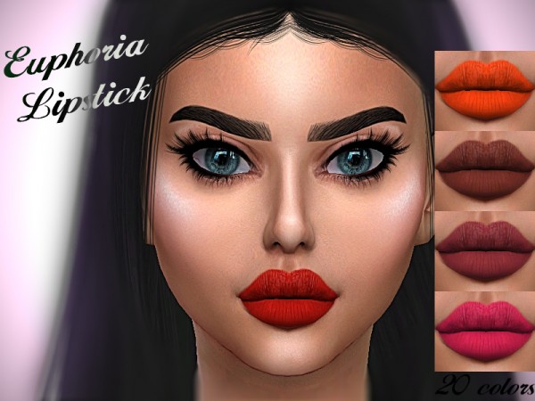  The Sims Resource: Euphoria lipstick by Sharareh