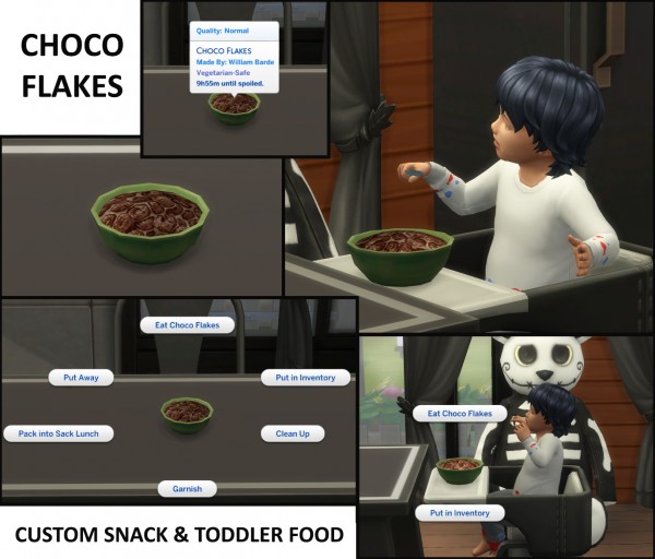  Mod The Sims: 4 Custom Toddler Food and Snacks by icemunmun