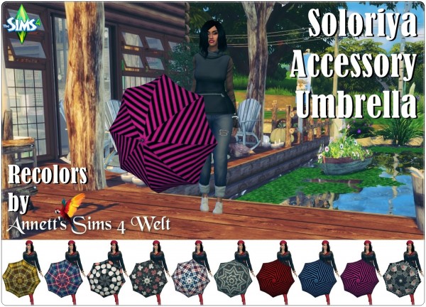  Annett`s Sims 4 Welt: Soloriya Accessory Umbrella   Recolors