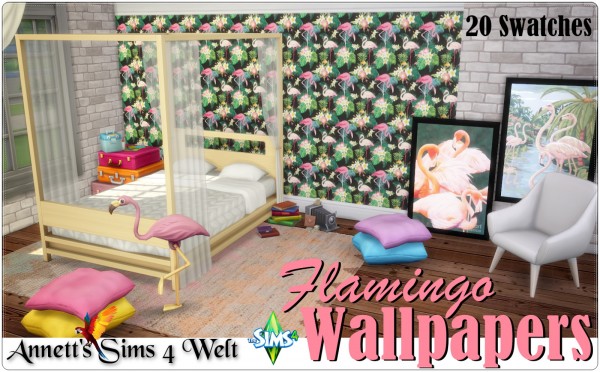  Annett`s Sims 4 Welt: Flamingo Wallpapers