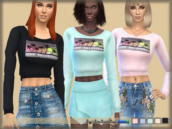  The Sims Resource: Shortened Top by bukovka