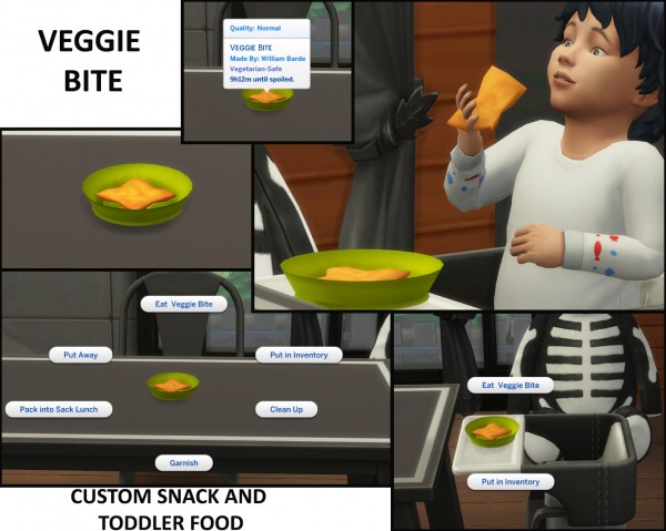  Mod The Sims: 4 Custom Toddler Food and Snacks by icemunmun