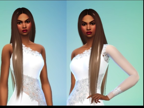  The Sims Resource: Dresses white by LYLLYAN