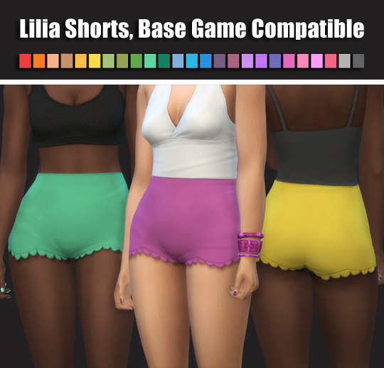  Simsworkshop: Lilia Shorts by maimouth