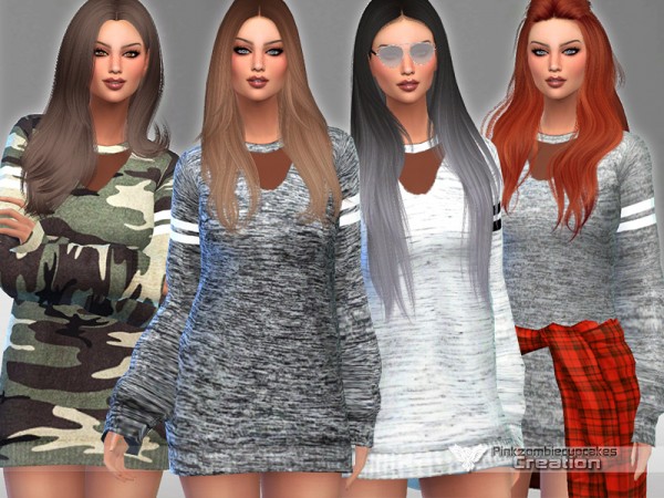  The Sims Resource: Fall Sweaters Collection by Pinkzombiecupcakes