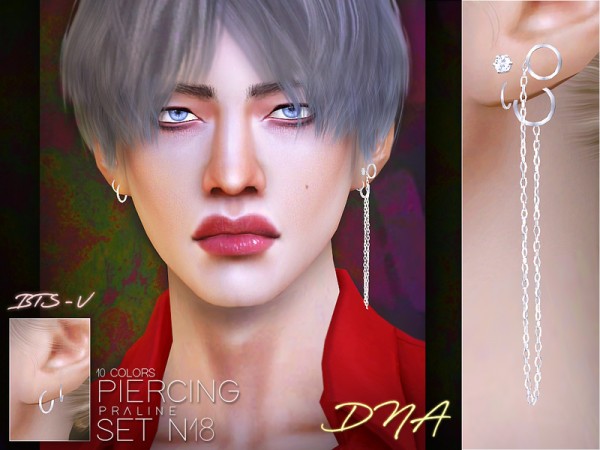  The Sims Resource: Piercing Set N18 by Pralinesims