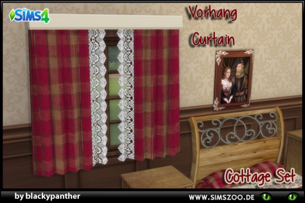  Blackys Sims 4 Zoo: Cotage Set of curtains by blackypanther