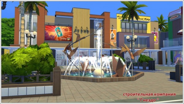  Sims 3 by Mulena: Lot Trading town