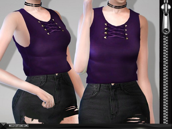  The Sims Resource: Suri Top by Miss Fortune