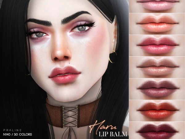  The Sims Resource: Haru Lip Balm N140 by Pralinesims
