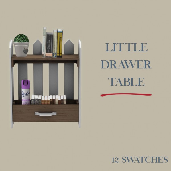  Leo 4 Sims: Little Drawer Table