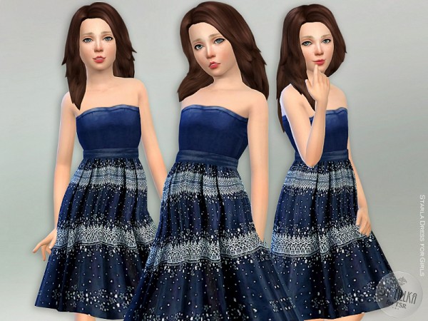  The Sims Resource: Starla Dress by lillka