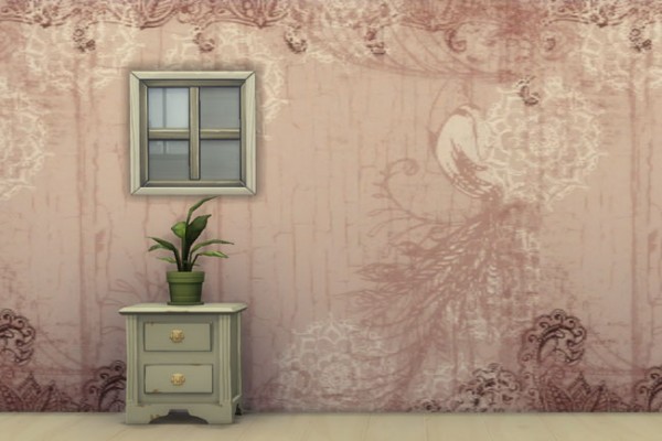  Blackys Sims 4 Zoo: Wall vintage 1 by mammut