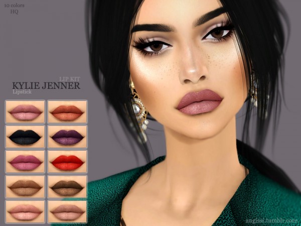  The Sims Resource: Kylie Jenner Lip Kit by ANGISSI