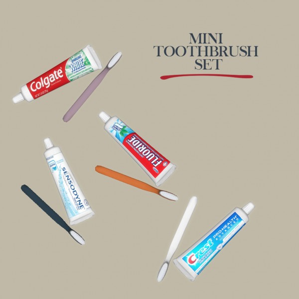  Leo 4 Sims: Toothbrush set