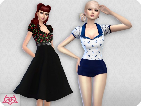  The Sims Resource: Matilde blouse recolored 5 by Colores Urbanos