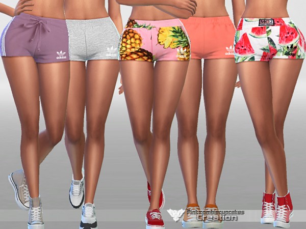  The Sims Resource: Sporty Shorts Pack 025 by Pinkzombiecupcakes