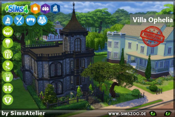  Blackys Sims 4 Zoo: Villa Ophelia by SimsAtelier