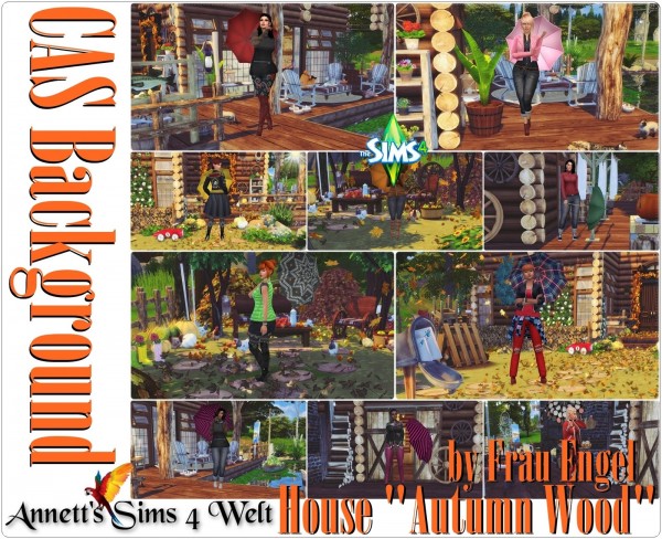  Annett`s Sims 4 Welt: CAS Backgrounds   House Autumn Wood
