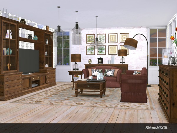  The Sims Resource: Living Pottery Barn by ShinoKCR