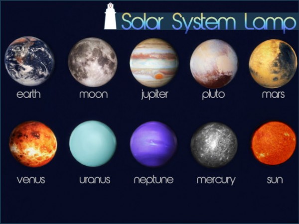  Akisima Sims Blog: Solar system lamp
