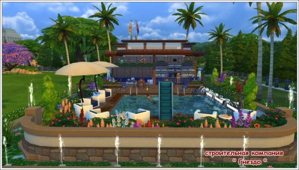  Sims 3 by Mulena: Swimming pool   cafe ship Breeze
